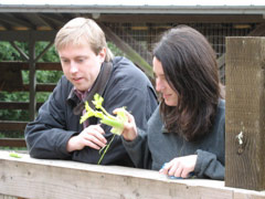 Jake and Julie at the Tilden petting zoo