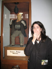 Julie at the Musee Mechanique