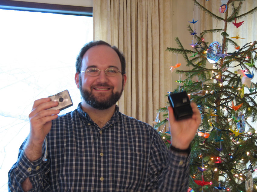 Michael with his new camera