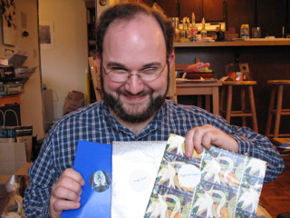 Michael with his presents