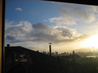 View from the southern window of the apartment