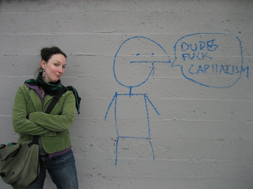 Sasha and Graffiti, 10th Avenue, Capitol Hill