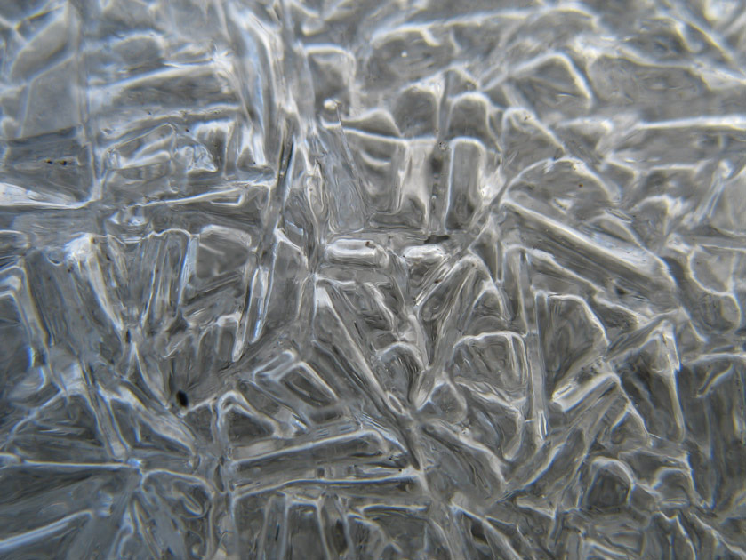 Ice in the gutter