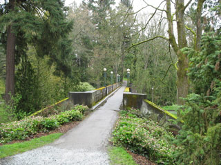 Bridge to the arboretum