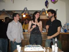 Julie lights a candle for Evan and Josh, who taught her everything she knows about being Jewish